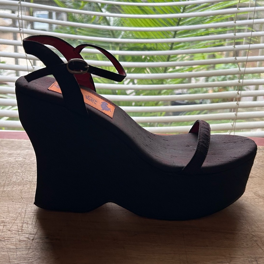 Rocket Dog chunky wedge platform heels, size 9, excellent condition - Picture 6 of 13